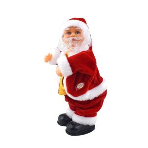 NALANILI Đang đứng Đồ trang trí ông già Noel Điện với âm nhạc Búp bê hình ông già Noel nhảy múa Hài hước Đồ dùng Giáng sinh Đồ dùng cho năm