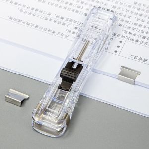 AODDO Traceless Clip Pusher Metal Reusable Paper Binding Clip High Quality Hand Push Hand Push Clamp Student Gift