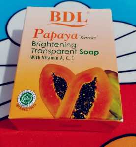 Sabun Papaya Brightening Exstract transparant Soap 90 gram