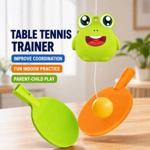 Table Tennis Trainer Hanging Rebound Practice Toy Indoor Home Training Adjustable Rope Improve Reflex Hand Eye Coordination