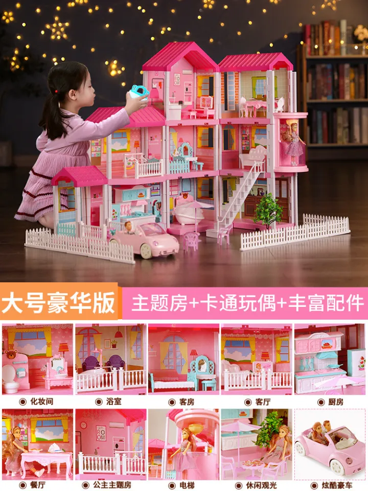 Big Doll House Toys Children'S Development Toy Portable Doll House
