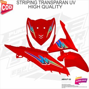 STRIPING VARIASI TRANSPARAN HONDA BEAT FI 2013 2015 STICKER VARIASI MOTIF TERBARU VIRAL SIMPLE KEREN