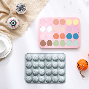 [Sirola] Não sô cô la kẹo khuôn Halloween Silicone não khuôn cho bánh cupcake trang trí não Gummy khuôn