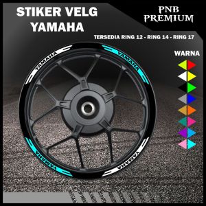 Stiker velg universal YAMAHA ring 12 ring 14 ring 17 untuk semua motor YAMAHA