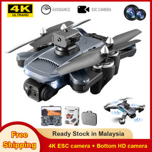 (Shipping from Malaysia) Original drone with HD Camera 5G WIFI 4K HD professional camera LED light 2.4G signal 3-axis anti-shake gimbal ESC with optical flow quadcopter