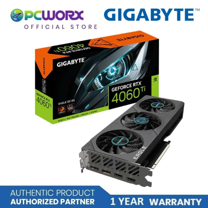 Gigabyte GV-N406TEAGLE-OC-8GD RTX4060TI Eagle OC 8GB GDDR6 128-bit DP*2 ...