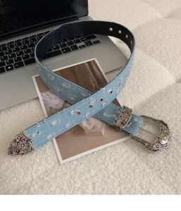 BGS-534 Ikat Pinggang Wanita / Sabuk Y2k Kulit Gaya Punk Keling Fashion 2025