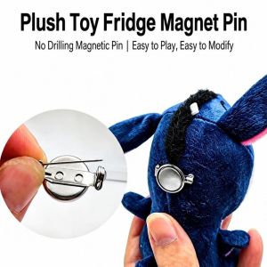 ZEIIE 1/4Pcs ic ic Safety Pin Lock-Clasp Plush Toy To Fridge  Plush Toy Fridge  Converter Durable DIY  Pin Base Handmade Ornaments