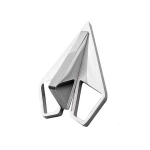 Stylish Paper Plane Brooch Metal Pin Paper Aircraft Pin for Various Outfit Social Gathering Business Meeting Pin