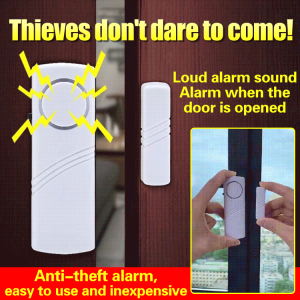 Wireless Door Window Alarm Magnetic Sensor Entry Alarm for Home Security Anti-Theft Child Safety Easy Installation