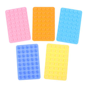 【จัดส่งภายใน 2-3 วัน】 แผ่นดูดติดด้านหลัง1ชิ้นสำหรับแผ่นยึดติด40แผ่นดูดซิลิโคนสองด้านสำหรับยึดติดกับโทรศัพท์มือถือ