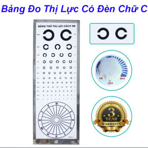 Bảng Đo Thị Lực Có Đèn Chữ C