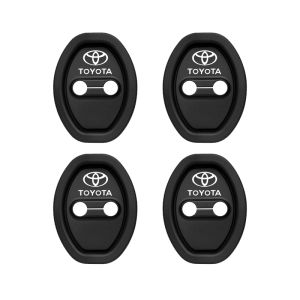 4PCS Karet Car Door Lock Cover Bahan Silikon Peredam Pintu Mobil Silent Door Mobil Universal Bantalan Pelindung Pintu Mobil