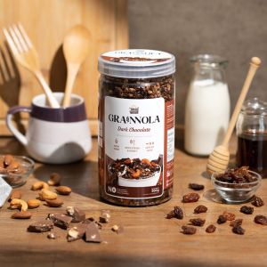 Timur Tengah Grainnola Mango Yogurt 500 gr Granola Cemilan Sehat Oatmeal With Almond & Mete Sereal Sarapan Sehat Rendah Kalori