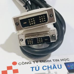 Cáp DVI / Cáp 2 đầu DVI - D (Loại 24 + 1 Kim) - Cáp dài 1.5M (ZIN đầu Trắng)