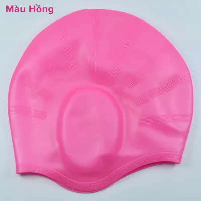 Mũ Bơi Người Lớn Trùm Tai Nón Bơi Trẻ Em Silicone Siêu Co Giãn – Chọn Màu Siêu Bền Mềm Chống Thấm Nước Trùm Búi Tóc Dài Chính Hãng Amalife