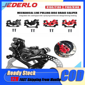 JEDERLO Solid Bike Disc Brake Caliper R160/F180 Pair Set Rotor Calipers With Brake Pads