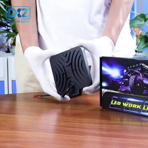 Car Spotlight LED Work Light 4 Inch Square 9 Lamp 27W Auxiliary Light 4x4 Modified Off-Road Vehicle Driving Light