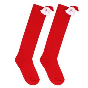 Kids Warm Stockings for Christmas Thigh High Socks for Festival Stretchy Winter Socks Breathable Leggings Leg Warmers