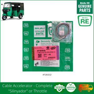 BAJAJ Cable Accelerator - Complete (AF191012) SILINYADOR or Throttle Quality Genuine Parts Bajaj re Official Store