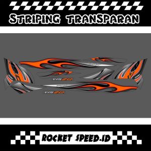 STIKER UV STRIPING MX KING Y15ZR TRANSPARAN API FIRE BLACKY VIRAL KEREN PREMIUM TRANSAPARANT