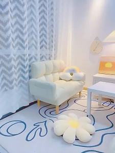 Lazy Sofa Bedroom Small Sofa Household Small Apartment Cute Foldable Sofa Bed