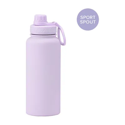 Cubble Thermal Flask 32oz Vacuum Insulated Water Bottle - Sport Spout Soft Lilac