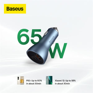 Baseus 65W Car Charger Dual USB Type C Fast Charging For Xiaomi Huawei Phone PD 25W Car Phone Charger Quick Charge 3.0 FCP AFC For iPhone 14 13 Huawei