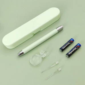 แว่นขยายความชัดสูง 8 เท่า ที่แคะขี้หู ที่แคะหูเด็ก ที่แคะหูมีไฟ ที่แคะหู เครื่องดูดขี้หู ไม้แคะหูมีไฟ แหนบแคะหู แหล่งกำเนิดแสง LED แถมแว่นขยายทำความสะอาดหูที่มองเห็นได้ ไม้แคะหู แคะขี้หู ตะขอแคะหู ที่เเคะขี้หู ที่ดูดขี้หู ที่ทำความสะอาดหู ที่ดูดขี้หูออก