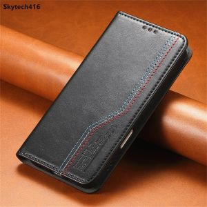 Luxury Leather Phone Case For Redmi 13 14C A5 Note 10 JE 12 Turbo 13 Pro 14 4G 5G Flip Wallet Card Slot Shockproof Cover Casing