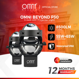 Lampu Kereta OMNI BEYOND P30 Siri 3 Inci LED Dwi-projektor Kanta Kit Projektor LED Kereta (3")