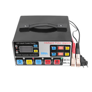 800A Car Battery Charger Fast Automatic Pulse Repair 12V/24V Dual Channel Intelligent Motorcycle Battery Charger Car