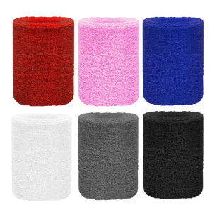 6 PCS nam nữ dây đeo cổ tay thể thao Băng chặn Mồ Hôi Tập Thể Dục Tennis wristbands cầu lông bóng rổ thể dục Wristband