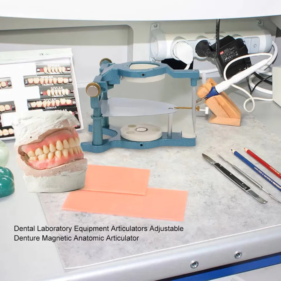 Disposable Dental Lab Articulator Plastic Adjustable Bite Tray For Denture Making Orthodontic Modeling Tools I.1413675958