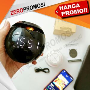 Speaker Bluetooth BTSPK01 5.0 Jam Alarm LED Display Bisa Custom Logo
