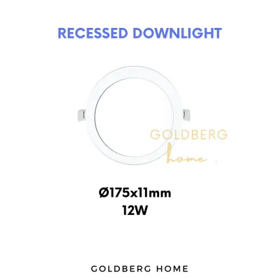 Recessed Downlight 9W 12W Square Round | Goldberg Home