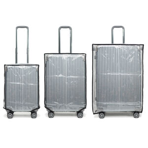 HQLUGGAGE ถุงคลุมกระเป๋าเดินทาง PVC แบบใส