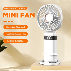 Y·S·S YaSheng Mini Portable Fan USB Mini Fan Rechargeable Handheld Fan Digital Display Lazy Temporary Travel Shopping Cooling Home Car Air Cooler