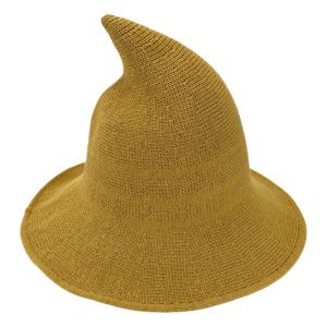 MIRELINA Wool Knit Halloween Witch Hat Solid Color High Quality Pointed Hat Fashionable Pointed Design Costume Hat For Women