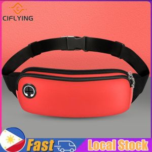 【Arrive In 1-3 Days】 Lightweight Running Bag with Reflective Strip Fashion Waist Pack Waterproof with Adjustable Strap Large Capacity Dual-Layer for Fishing Travel Running