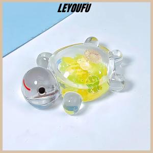 LEYOUFU 1PC Glowing Turtle Garden Fish Tank Miniatures Ornaments Mini Luminous Glitter Turtle Home Decoration Landscaping Crafts
