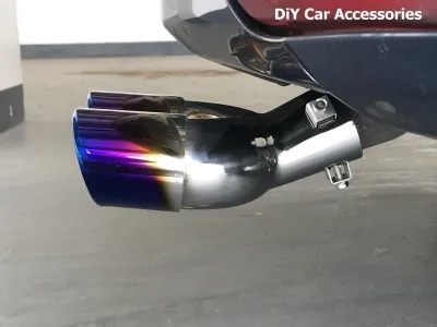 Twin Muffler Tip (Curved) Universal