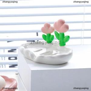 [COD] zhangyuqing Creative Floral Soap Box Draining Non-slip Soap Dish Bathroom Accessories Sea White Soap Holder For Home Bath