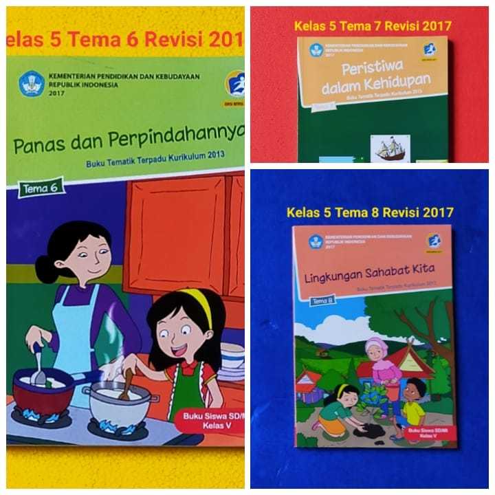 BUKU TEMATIK KELAS 5 SD Tema 6 7 8 Revisi 2017 | Lazada Indonesia