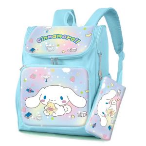 38cm large capacity Sanrio student school bag free pencil case My Melody Kuromi Cinnamoroll rucksack beg sekolah kanak-kanak