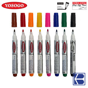 [Yosogo] Whiteboard Marker A500 Bullet Tip Assorted Colours (8s/Set) (SG Seller)
