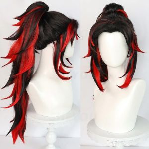 Demon Slayer Kimetsu No Yaiba Cosplay Kokushibo Cosplay Costume w/wig Kimono Haori Anime Uniform Full set Helloween Costume For Men