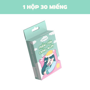 Miếng Dán Chống Ngáy Ngủ BEBECHIC Giảm Nghiến Răng Ngăn Chảy Nước Bọt Khi Ngủ (Hộp 30 miếng)
