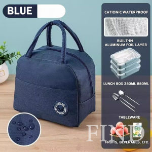 FIND Insulation HOT-COLD Lunch Bag Canvas Bags Fresh Handbag Thickened aluminum film