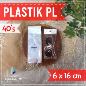 Plastik Display Gantung 6x16 cm 40 Micron Isi 100 Lembar - Kemasan Praktis untuk Aksesoris & Snack / Plastik Perlize